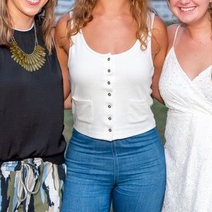 White dressy tank top